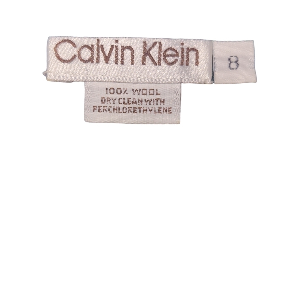 Calvin Klein Dress Forest Green 8 Wool - Picture 3 of 3